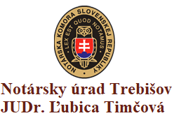 Notársky úrad Trebišov JUDr. Ľubica Timčová